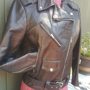 Womens Vintage Leather Jacket